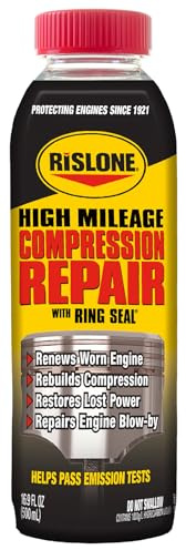 Rislone 4447 High Mileage Compression Repair with Ring Seal, 16.9 oz.