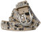 Caspar GU223 Damen Vintage Nietengürtel, Gürtelgröße:85, Farbe:beige