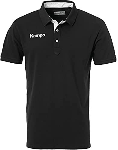 Kempa FanSport24 Kempa Prime Polo-Shirt, schwarz/weiß Größe XL