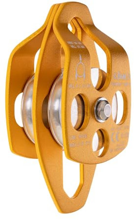 Beal Transf' Air 2 Gelb - Effiziente kompakte Doppel-Seilrolle, Größe One Size - Farbe Gold