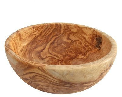Naturally Med - Saladier en Bois d'Olivier 21cm