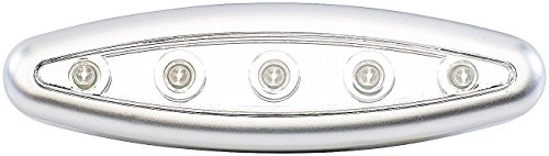 Lunartec Stick-&-Push-Light Silver Giant mit 5 Hellen LEDs