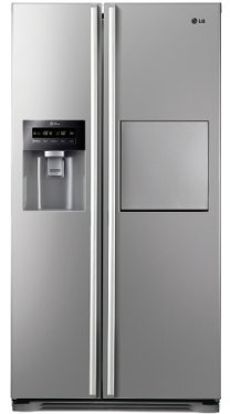 LG GS 3159 PVAV1 Side by Side/A+ / Refroidissement : 346 L/Congélateur : 159 L/Gris/NoFrost/Distributeur de glace, glace pilée et d'eau