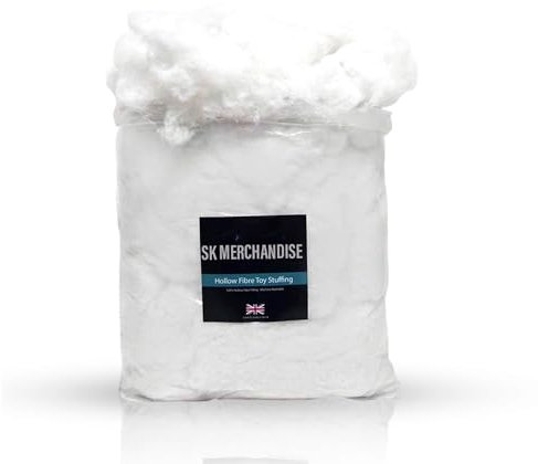 SK MERCHANDISE High Grade - 100 Gram Hollow Fibre Stuffing/Filling/Fill Toys, Pillows, Cushion Covers