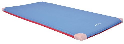 Grevinga Fun-Turnmatte Soft (RG 35 - weich) (BLAU-ROT 150 x 100 x 8 cm) mit Lederecken
