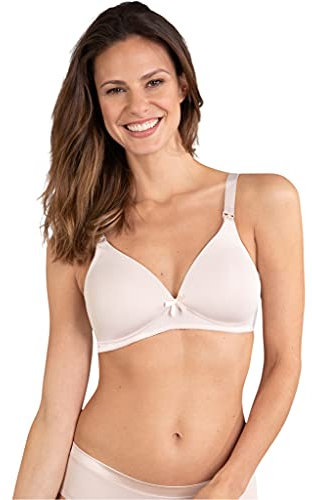 Naturana Damen Bügelloser Schwangerschafts-BH Nursing Bra Einfarbig, Beige (Skin), 75D (Herstellergröße: 90D)