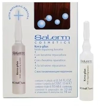 Phials by Salerm Kera-plus con queratina de reparación, 4 x 13 ml (1 Paquete )