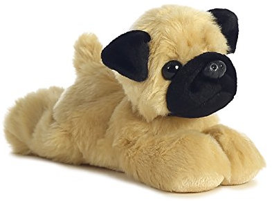 Aurora World 31369 - Mini Flopsie - Mr Pugster Mops, 20.5 cm