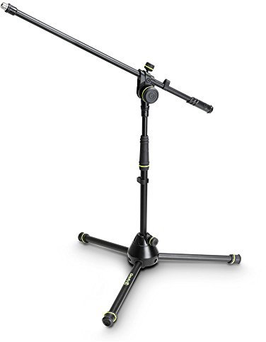 MS 4221 B Gravity Short Microphone Stand with Tripod Klappfuß and 2 Point Boom