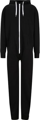 Urban Classics Sweat Jumpsuit Uomo Overall nero XS-S 63% cotone, 37% poliestere Baggy