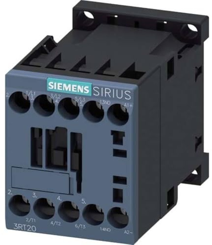 Siemens 3RT2018-1BB41 CONTACTOR, AC-3, 7.5KW/400V, 1NO, DC 24V, 3-POLE, SZ S00 SCREW TERMINAL ., White