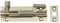 Forge 75mm Door Bolt Necked with Chrome Finish