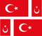 Akachafactory 4 x Aufkleber Sticker Auto, Motorrad, Koffer pc türkischer Flagge Türkei