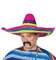Guirca 13612 – Sombrero mexicano multicolor de paja, talla única