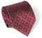 Remo Sartori – Seidenkrawatte, Bordeaux Mikromuster, Made in Italy, Herren