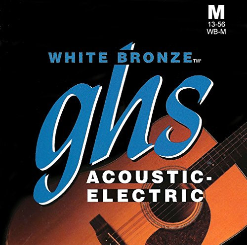 GHS White Bronze - WB-M - Acoustic/Electric Guitar String Set, Medium, .013-.056