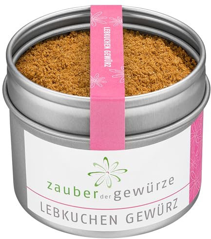 Zauber der Gewürze Lebkuchengewürz, Lebkuchen Gewürz perfekt für Lebkuchen, Plätzchen & Weihnachtsgebäck, glutenfrei, 50 g