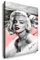 Kunst auf Leinwand - Marilyn Monroe Bild - 100x70cm k. Poster/Bild fertig auf Keilrahmen ! Pop Art Gemälde Kunstdrucke, Wandbilder, Bilder zur Dekoration - Deko. Film/Movie/Tv Stars Kunstdrucke