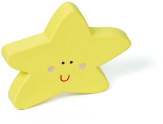 Möbelknopf Stern Form ABS 81 x 65 x 25 mm gelb