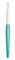 PRYM Ergonomische Häkelnadel für Wolle, Weiß/Grün, 8 mm