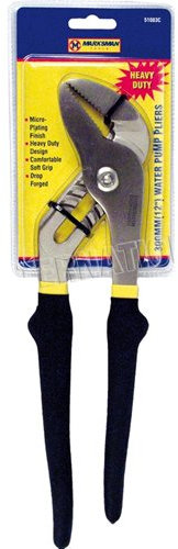 Water Pump Pipe PLIER Plumbers Tool Wrench Grip Handle Adjustable Groove JAW New (400MM)