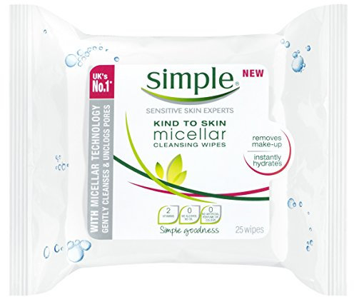Simple Kind to Skin Micellar Cleansing Wipes Pack of 25