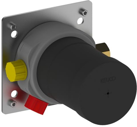 Keuco 59553000070 Funktionseinheit IXMO 59551, für Thermostatarmatur UP, chromgrauschwarzgelbrot | chromgrauschwarzgelbrot