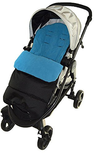 Fußsack/COSY TOES kompatibel mit Cybex Agis Kinderwagen Ocean Blau
