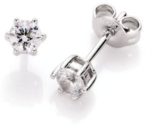 Spirit - New York Damen-Ohrstecker 925 Sterling Silber weiß 94000293