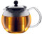 Bodum 1807-16 assam Teebereiter (French Press System,Permanent Edelstahlfilter,Glasgriff),0,5 liters glänzend