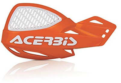 Acerbis 2072675321 Vented Uniko Handguards, Orange 2016/ White