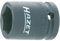 Hazet 900S-18 Douille à chocs/carré creux 12,5 mm/profil traction à 6 pans extérieurs Taille 18 longueur 38 mm