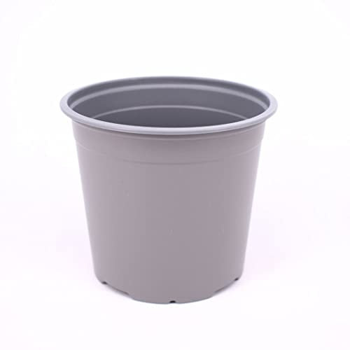 Nutley's 13cm 1 Litre Grey Round Plastic Plant Pot (Pack of 20)