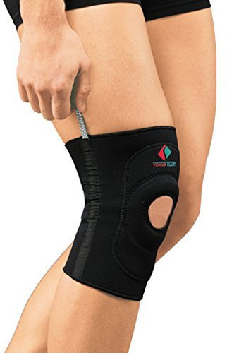 Bandage pour genou en néoprène Rotule ouverte Protection Rembourré, les rails Fixation