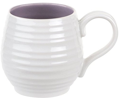 Portmeirion Sophie Conran Honeypot 10oz barrel mug purple mulbury