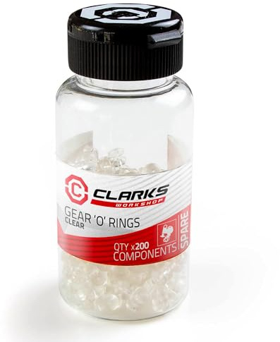 Clarks Cycle Systems Inner Bicycle Cable Donuts, Transparent, Pot of 200, Gear Cable