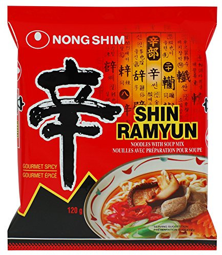 Nong Shim Shin Ramyun Noodle Soup - Spicy 4.2oz.(pack of 5)