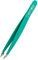 REMOS Pincette combinée [INOX] 9.5 cm - 2 en 1 pour échardes & cheveux - Verte