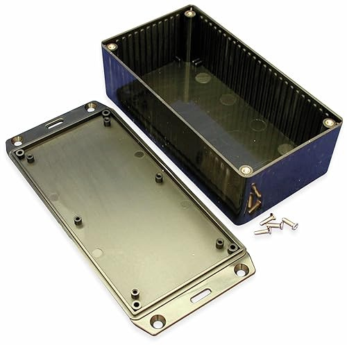 Hammond Flanged Lid Flame Retardant Enclosures - Series 1591 (150 x 80 x 50, Black)
