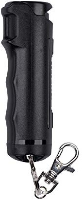 SABRE Pepper Gel - Fast Flip Top, Snap-Clip Keychain, Easy to Use & Carry, Maximum Police Strength OC Spray with UV Dye For Self Defense, 10 Second Spray Time, Finger Grip for Faster Aim,0.54 fl oz