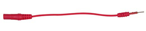 KS Tools 150.0972 4,0 mm Eingangsbuchse auf 1,2 mm Prüfadapterstecker flach (rot)