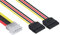 POPPSTAR 1x 10 cm Sata 3 Power Adapter Y-Cable (sdoppiamento del Cavo di Alimentazione - 1x Spina Molex a 4 Pin a 2X Presa Sata a 15 Pin)