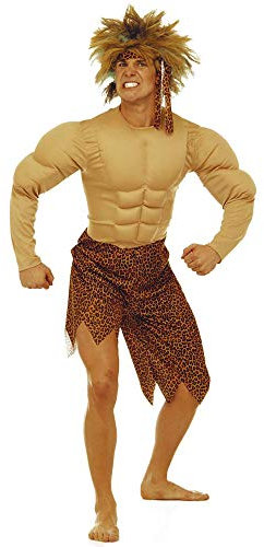 W WIDMANN MILANO Party Fashion - Kostüm Dschungel Mann, Steinzeitmann, Neandertaler, Faschingskostüme