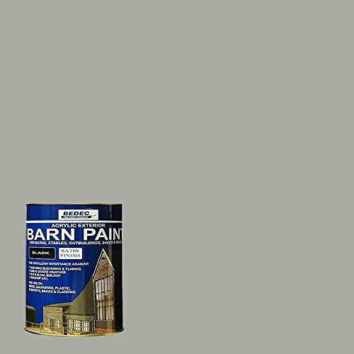 Bedec Multi Surface Water Based Barn Paint Semi Gloss Light Grey 20 Litres