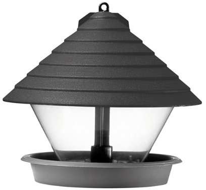 Hammarplast 9325409 Vogelfutterhaus schwarz 27cm Kunststoff, rund, schwarz