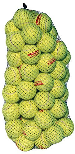 Tourna Druckloser Tennisball, 60 Stück, Gelb
