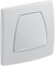 Geberit - Pulsador Twinline Para Sistema De Descarga De Urinarios Geberit Con Acci Onamiento De Descarga Neumático: Blanco Alpino (240.562.11.1)