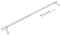 First4spares 'Cut to Size' Door Handle/Towel Rail for Electrolux Oven Cookers (600mm, White)