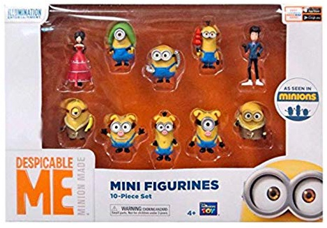MTW Toys 3102100 - Original Minions, 10 verschiedene Spielfiguren, Größe je Figur ca. 5 cm