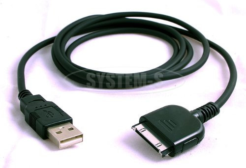 System-S USB Kabel - Daten und LadeKabel für Sandisk Sansa E200 / C150
